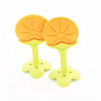橘子牙膠,水果咬牙膠,矽膠磨牙棒定製！